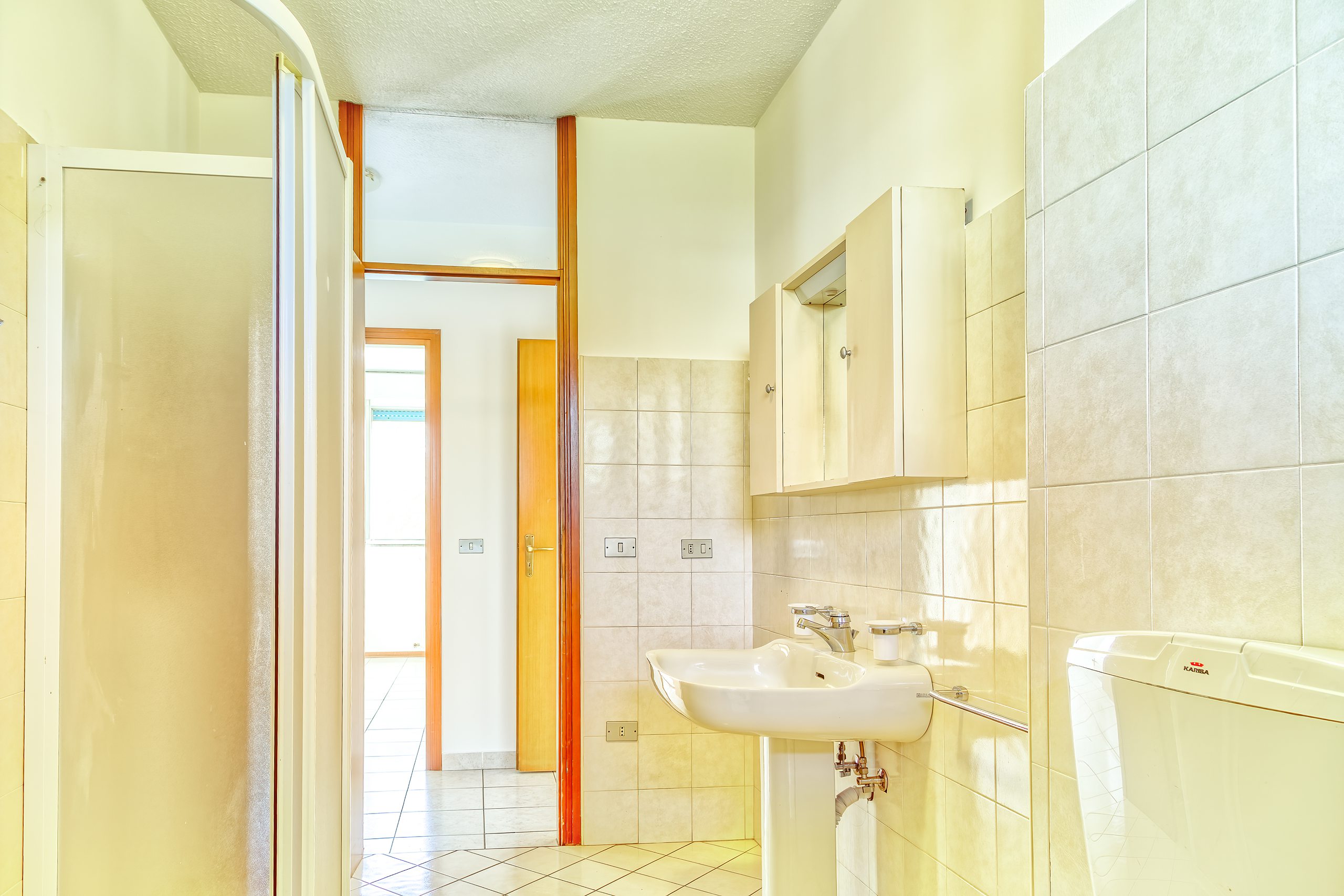 Box doccia del bagno finestrato